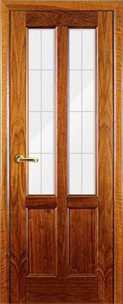 Дверь «Орех 204х стекло», фабрика Волховец