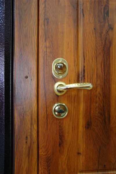 Сейф-двери с металлической отделкой «Ромбы»